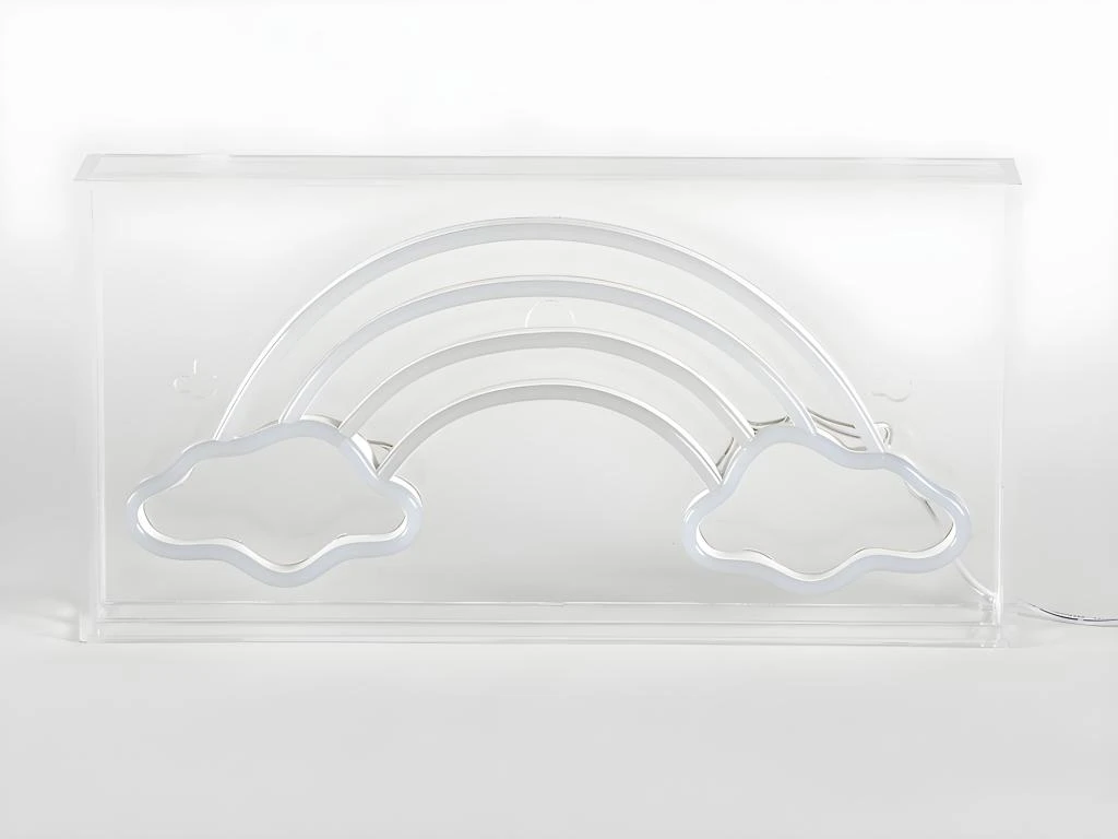 Néon Mural Ou à Poser RAINBOW - L. 30 X H. 15 Cm - LED Multicolore – Image 4