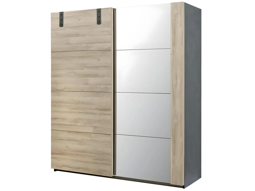 ELEOS - Armoire 2 Portes Coulissantes 188cm