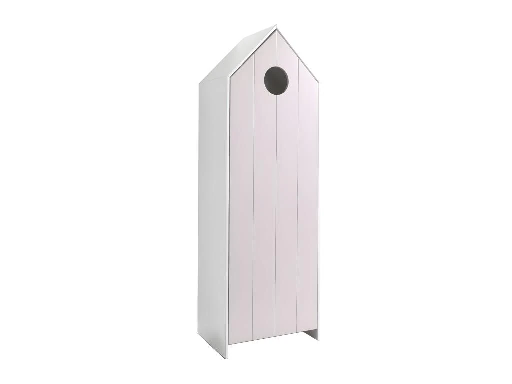 HAVRE - Armoire Cabane De Plage Rose 1 Porte