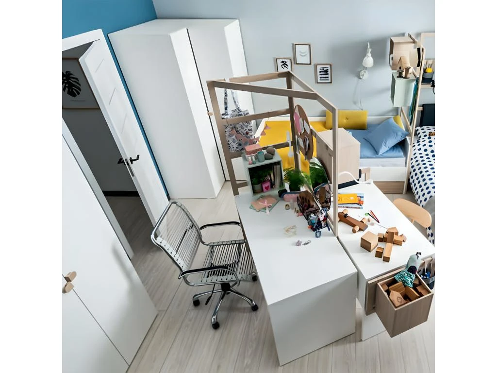 Armoire D'Angle Blanche 2 Portes - Stige – Image 2