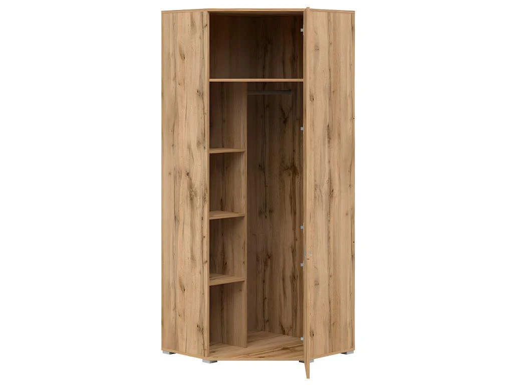 Armoire D'angle 2 Portes Selma Bois – Image 2