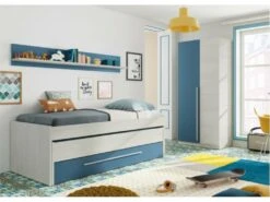 Armoire Penderie Enfant 2 Portes L90 X H200 Cm