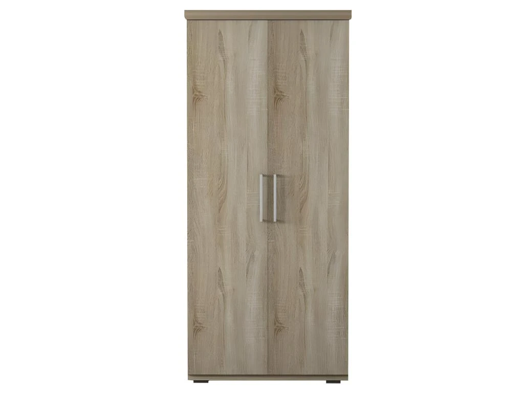 Armoire, Garde-robe, Collection TOM, 2 Portes 80 Cm, Penderie Intégrée Chêne Sonoma – Image 3