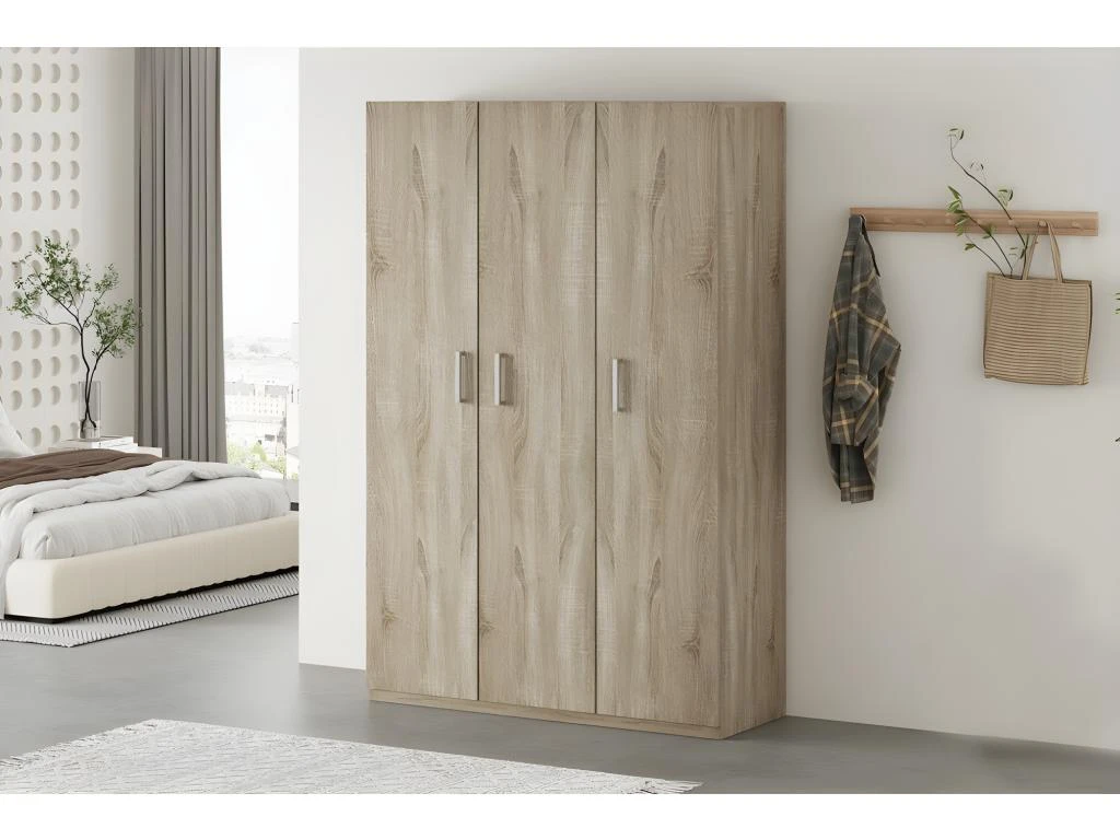 Armoire De Rangement, Collection TOM, 3 Portes ChĂȘne Sonoma â Image 2
