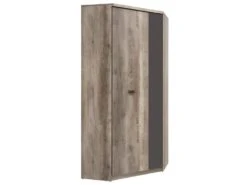 Armoire D'angle 2 Portes Abel Bois Et Gris