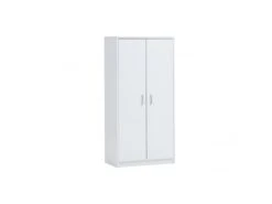 Armoire Grand Model, Collection SPACI, 2 Portes, 72x194 Cm, Coloris Blanc