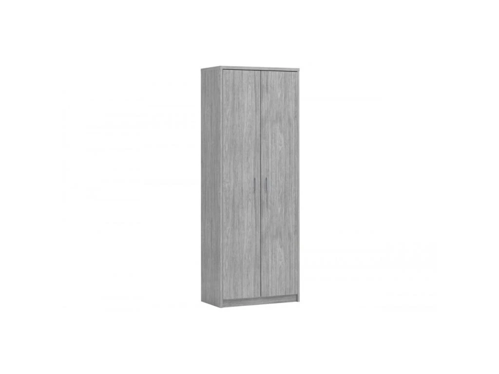 Armoire, Collection SPACI, 2 Portes, 72x148 Cm, Coloris ChĂȘne Gris