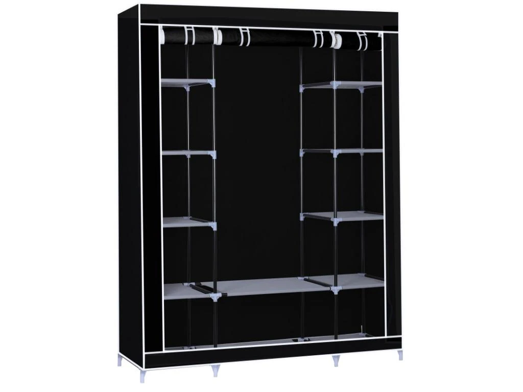 Herzberg HG-8009: Armoire De Rangement - Grande Noire â Image 2