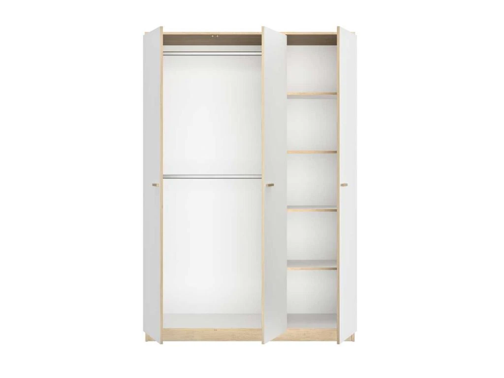 Armoire 3 Portes Blanc/ChĂȘne Blond - MAILLE â Image 3