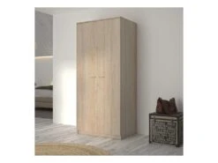 Armoire 2 Portes Chêne Blond - MAILLE
