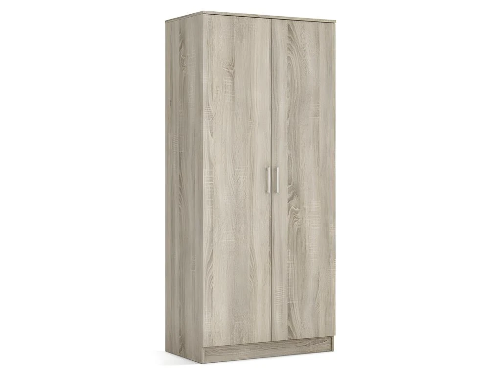 Garde Robe REY, Armoire 2 Portes Idéal Pour Votre Entrée Ou Votre Buanderie – Image 2