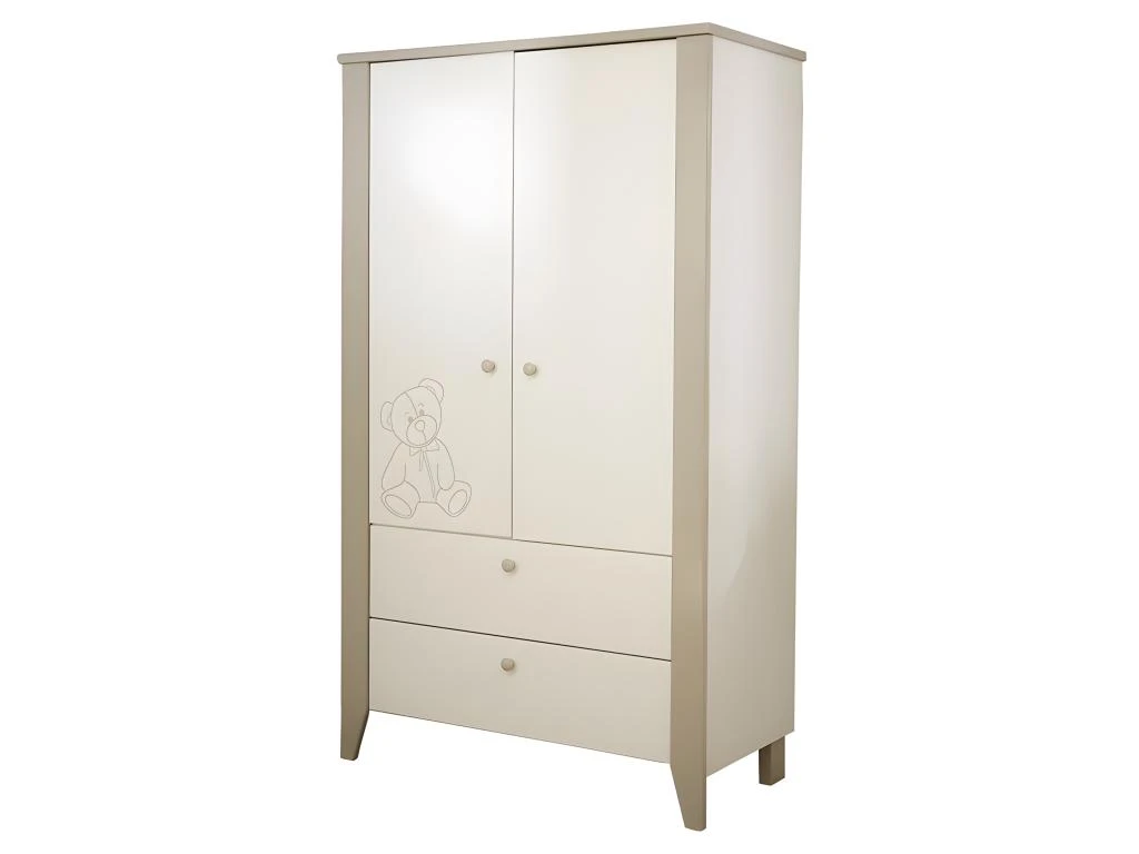 Armoire Teddy Bear 2 Portes - Blanc