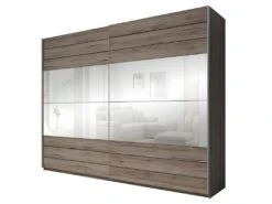 Armoire 2 MĂštres. 2 Portes Coulissantes Avec Miroirs Couleur ChĂȘne. Collection FLOYD