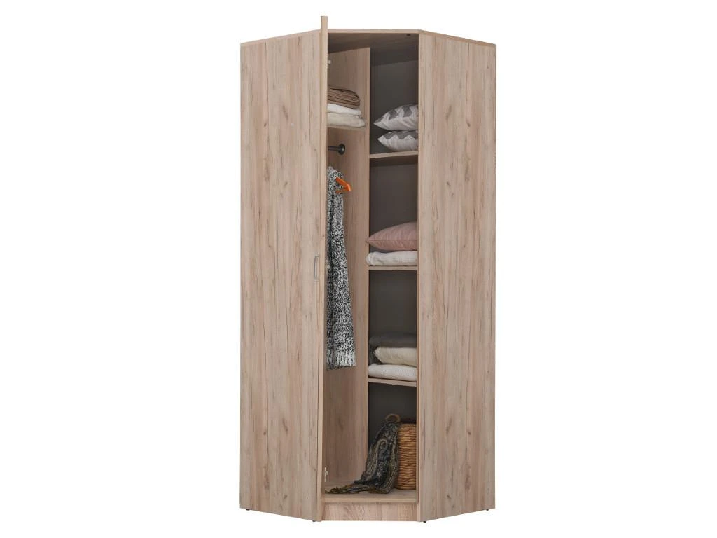 Armoire D'angle OLESSIA - 1 Porte - L.80 Cm - ChĂȘne â Image 2