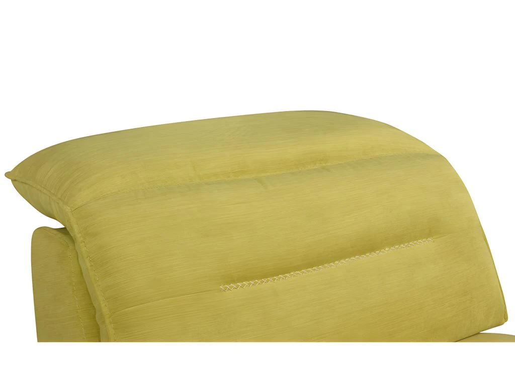 Chauffeuse Relax électrique Pour Modulable En Tissu SYMPOSION - Jaune – Image 5