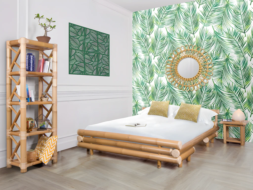 Table De Chevet - 1 Tablette - Bambou - DAHLIA – Image 3