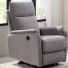 Fauteuil Relax électrique En Tissu ONESTI II - Gris Clair