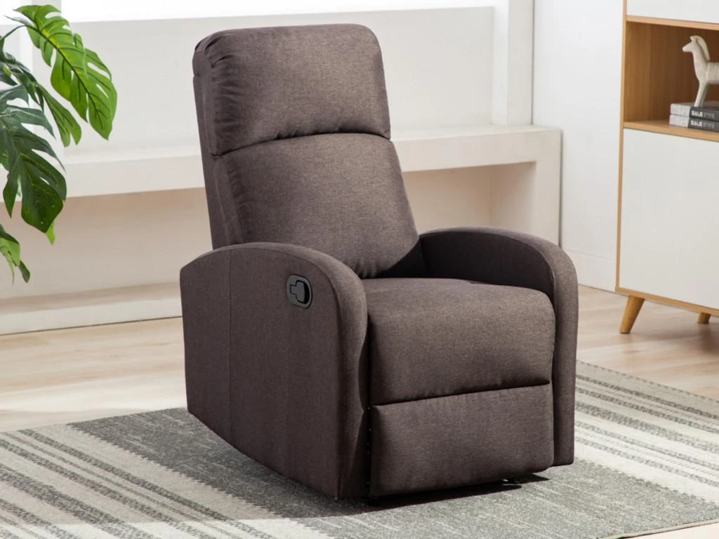 Fauteuil Relax En Tissu ISAO - Marron – Image 3
