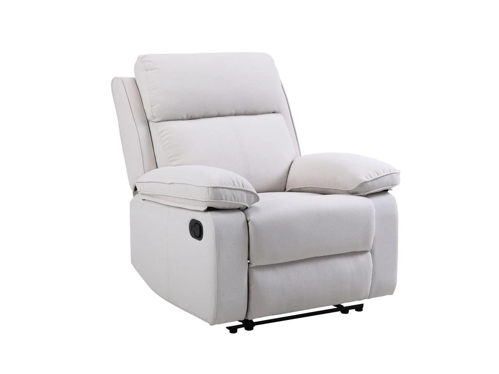 Fauteuil Relax En Tissu Beige LANA â Image 2
