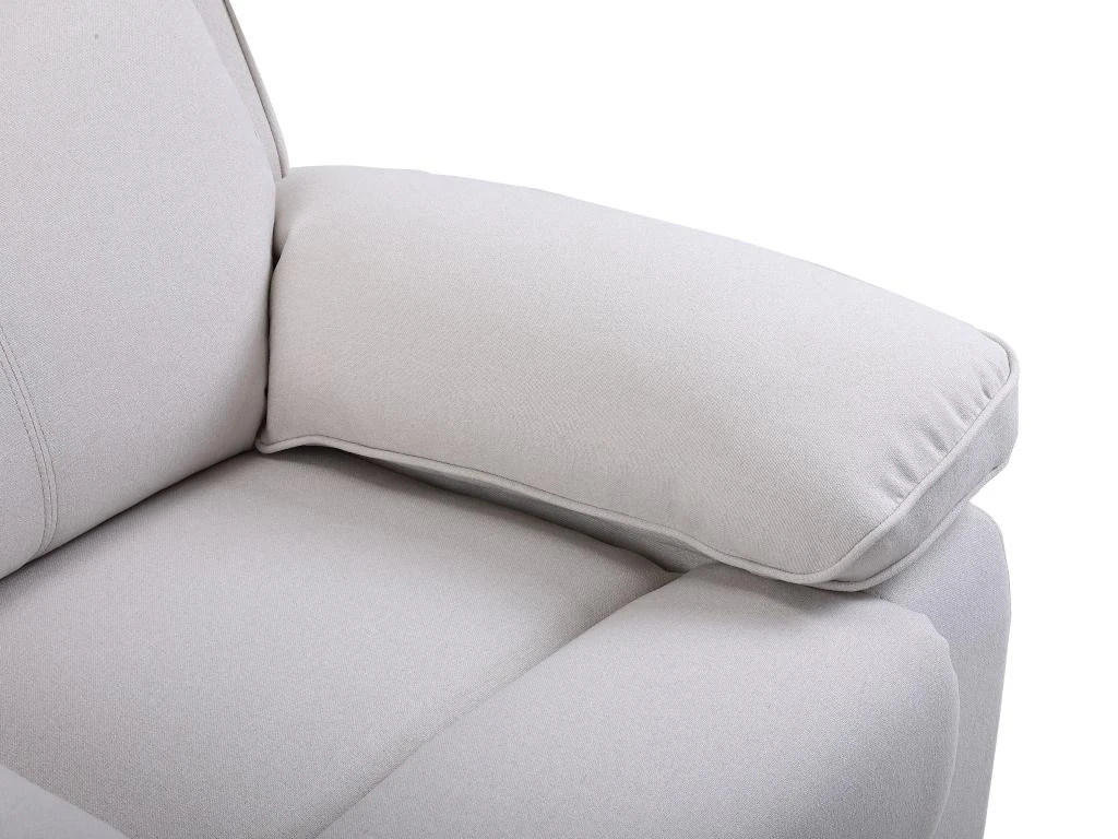 Fauteuil Relax En Tissu Beige LANA â Image 6