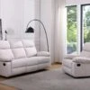 Fauteuil Relax En Tissu Beige LANA