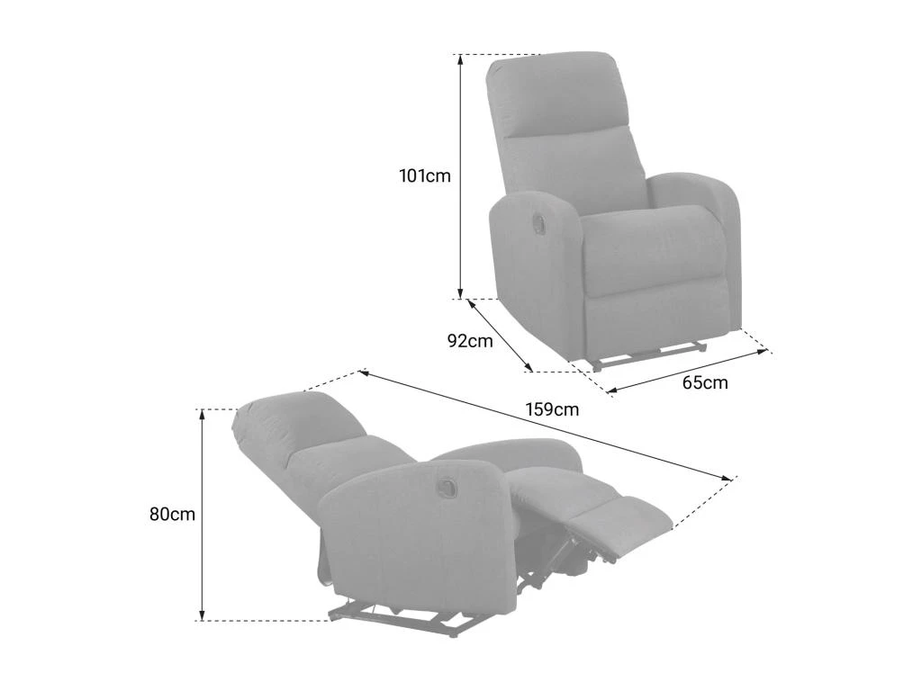 Fauteuil électrique Inclinable RELAX Gris Anthracite - HAPPY GARDEN – Image 4