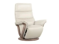 Fauteuil De Relaxation électrique Cuir Mastic - FRUITY