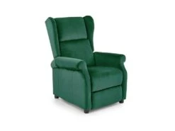 Fauteuil Relax Inclinable En Tissu - Vert Foncé