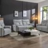 Fauteuil Relax électrique En Tissu Gris BENJAMIN
