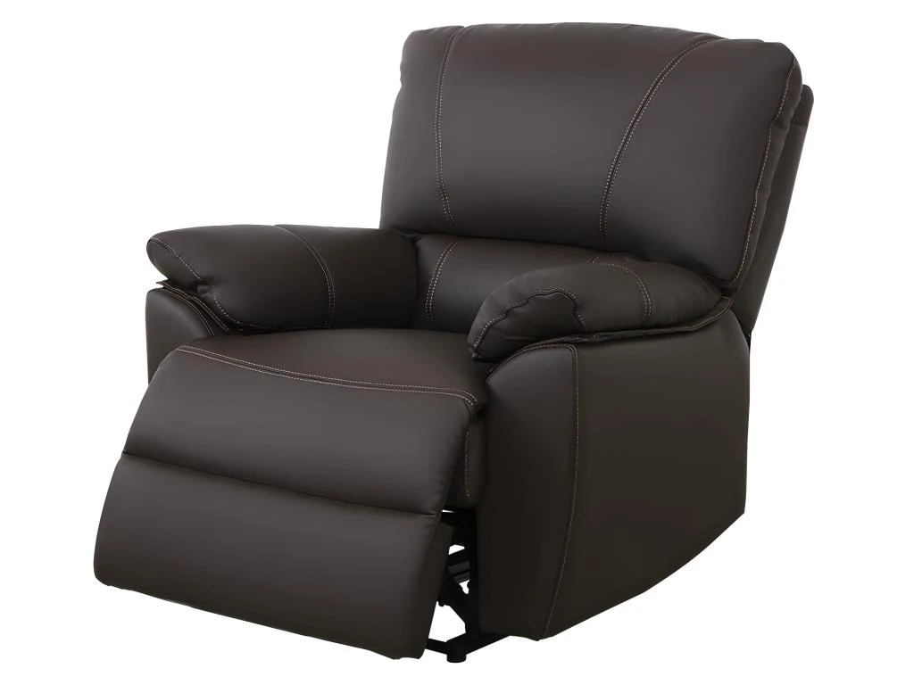 Fauteuil Relax électrique En Cuir MARCIS - Marron