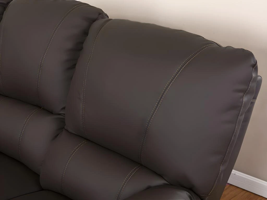 Fauteuil Relax électrique En Cuir MARCIS - Marron – Image 7