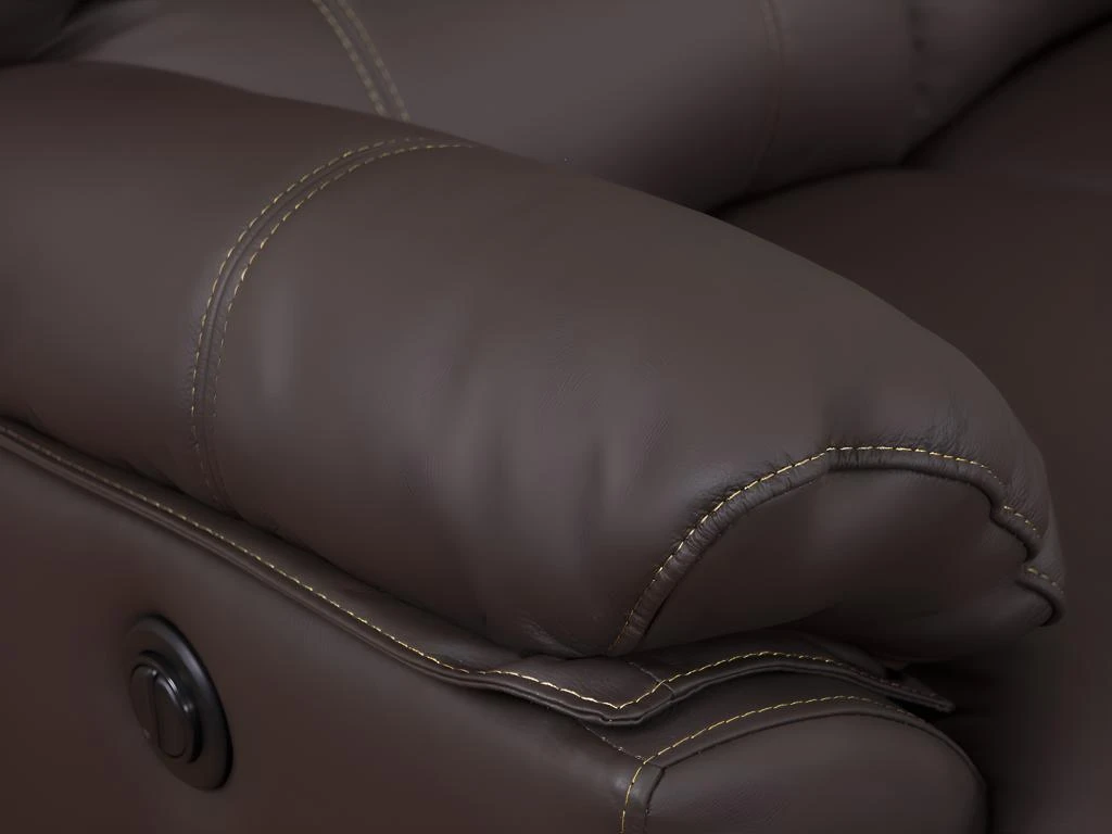Fauteuil Relax électrique En Cuir MARCIS - Marron – Image 5