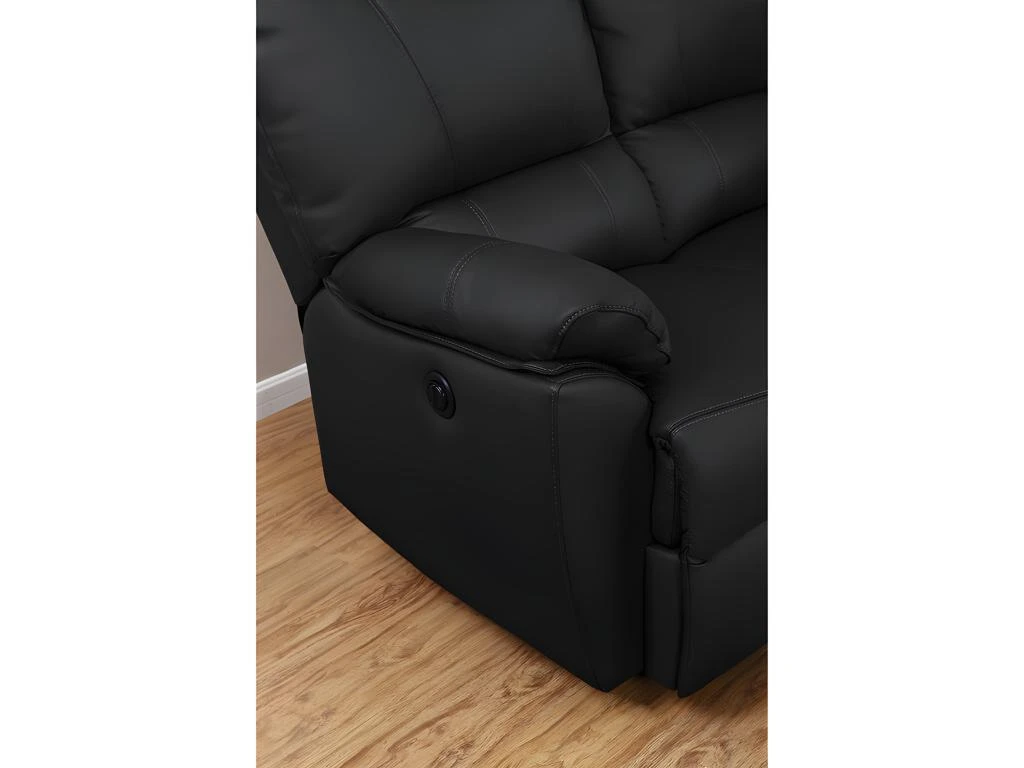 Fauteuil Relax électrique En Cuir MARCIS - Noir – Image 3