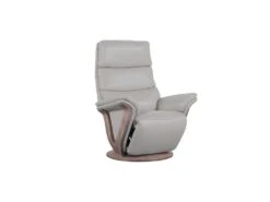 Fauteuil De Relaxation électrique Cuir Gris Clair - FRUITY