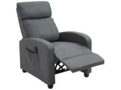 Fauteuil De Relaxation Massant ETIENNE Gris