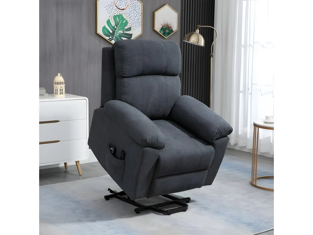 Fauteuil De Massage Releveur électrique DANIEL Gris – Image 2