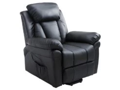 Fauteuil De Relaxation Releveur Boston Avec Repose-Pieds Noir