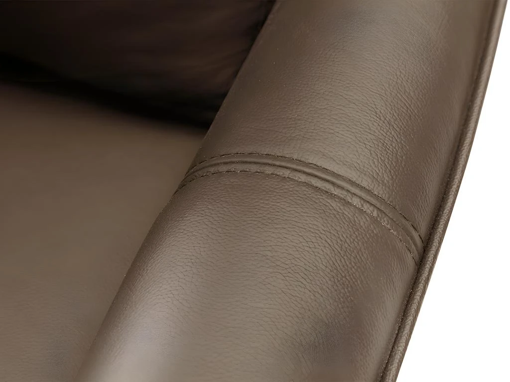 Fauteuil Releveur électrique En Cuir Marron PITALI – Image 12