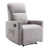 Fauteuil Relax En Tissu Beige MADRIOLO
