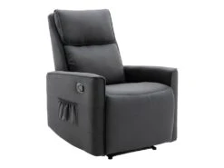 Fauteuil Relax En Tissu Anthracite MADRIOLO