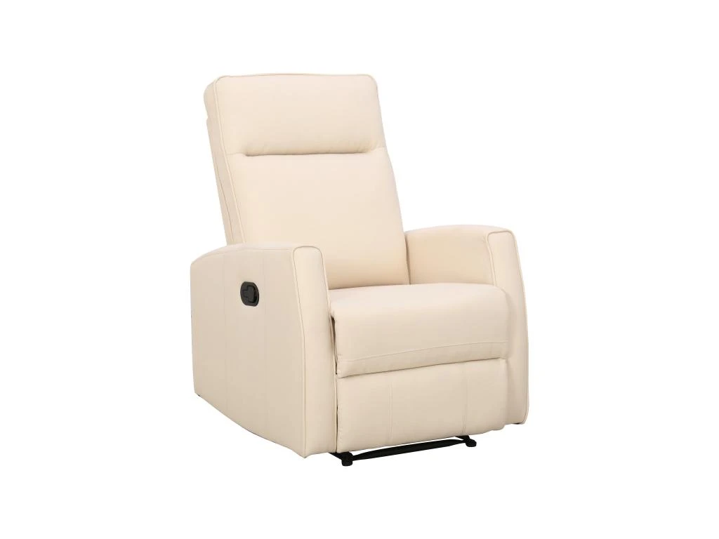 Fauteuil Relax En Tissu Crème PRODA – Image 4