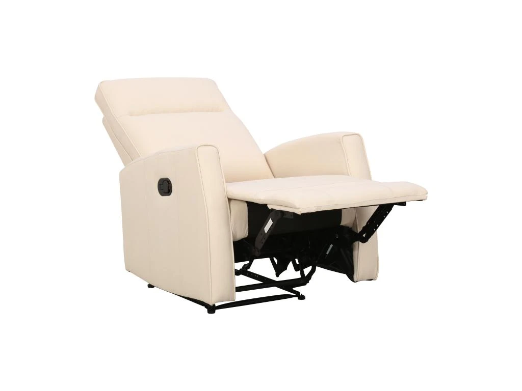Fauteuil Relax En Tissu Crème PRODA – Image 2