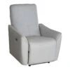 Fauteuil Relax électrique En Tissu Effet Cuir Beige TAODA
