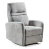 YANGAS - Fauteuil Relax Electrique Tissu Gris Clair