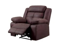 FABARES - Fauteuil Relax Manuel Chocolat
