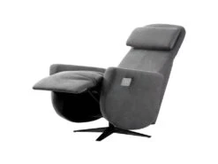 GALAXIE - Fauteuil Relax Electrique Tissu Gris