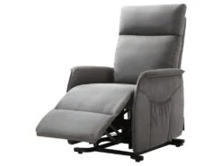 LISSONE - Fauteuil Relax Et Releveur Electrique Tissu Gris