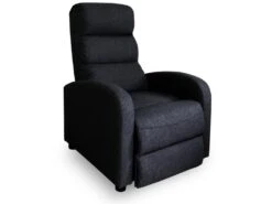 Fauteuil Relax Manuel Lasco Tissu Noir