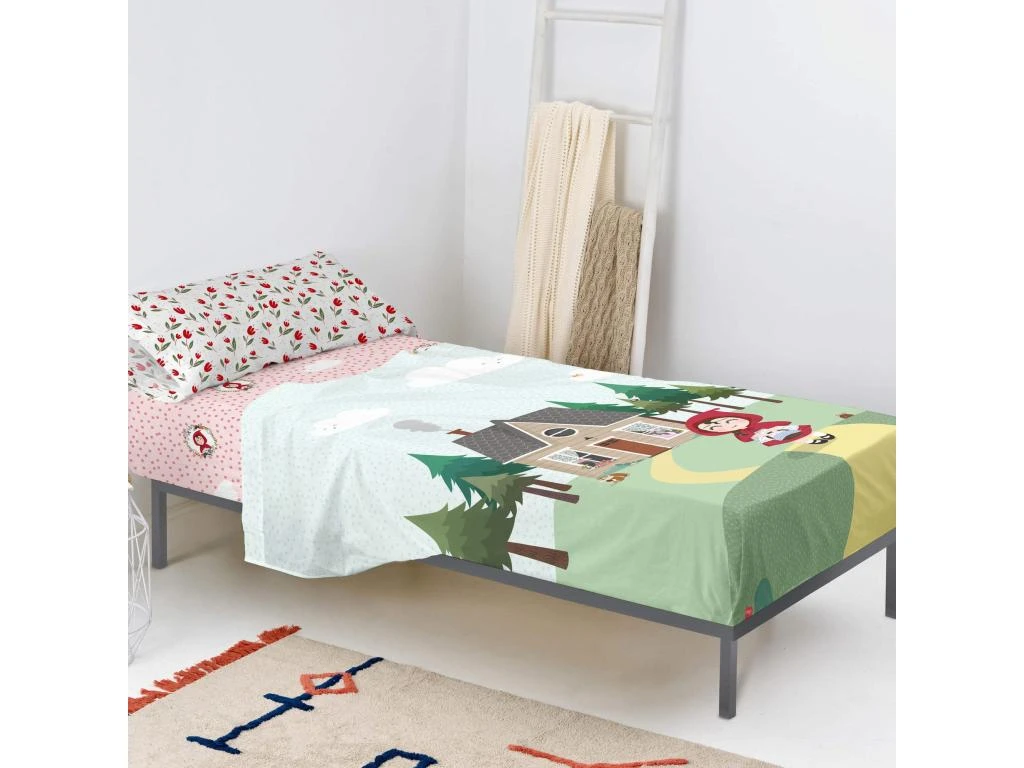 Parure Drap 160x270 Cm Red Riding Hood