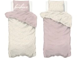 Parure De Lit Lily 140 X 200 Cm Housse De Couette En Coton Avec Sa Taie